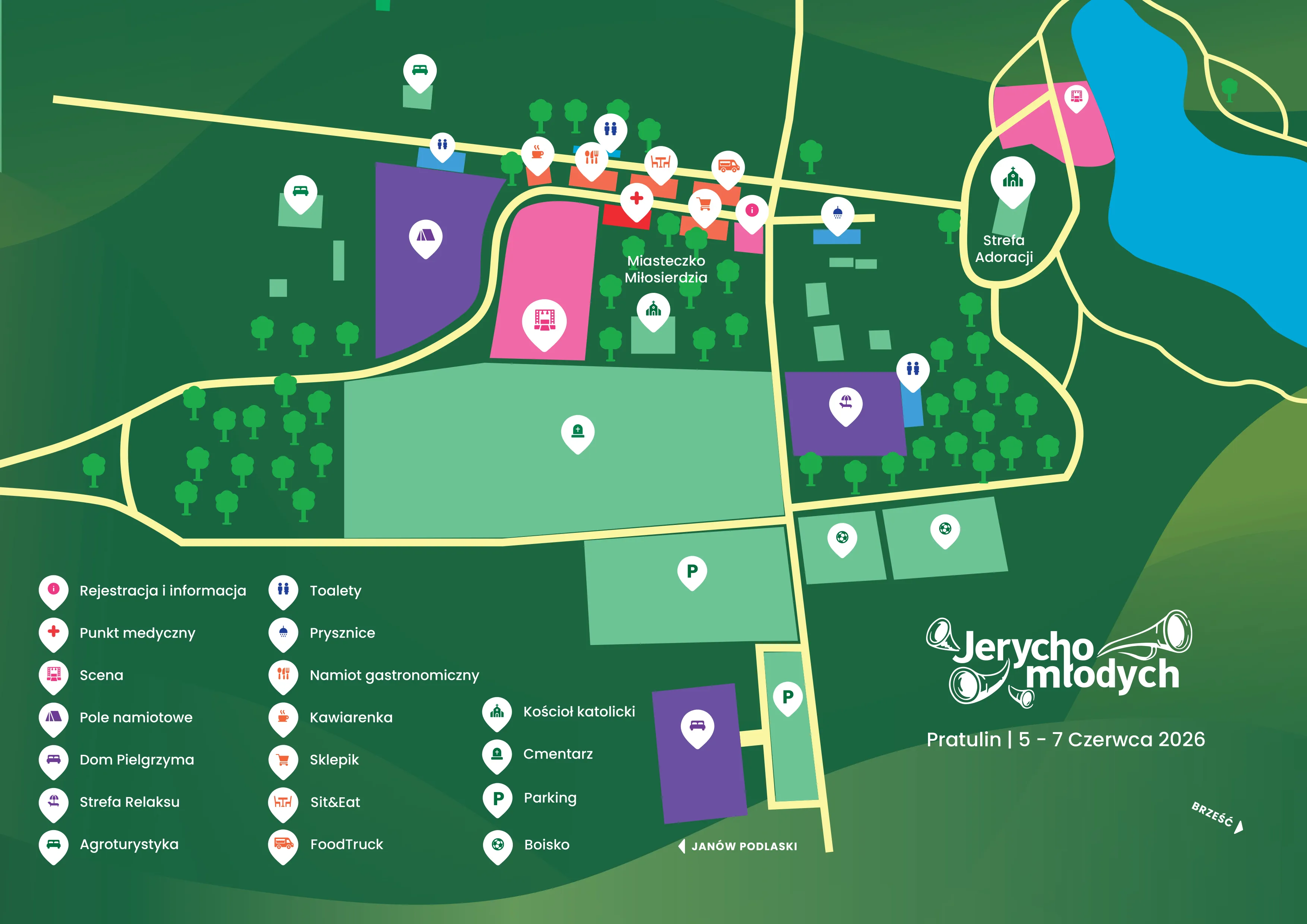 Mapa Jerycho Młodych 2026